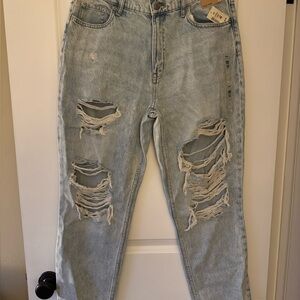 Aeropostale Distressed Light Blue Jeans